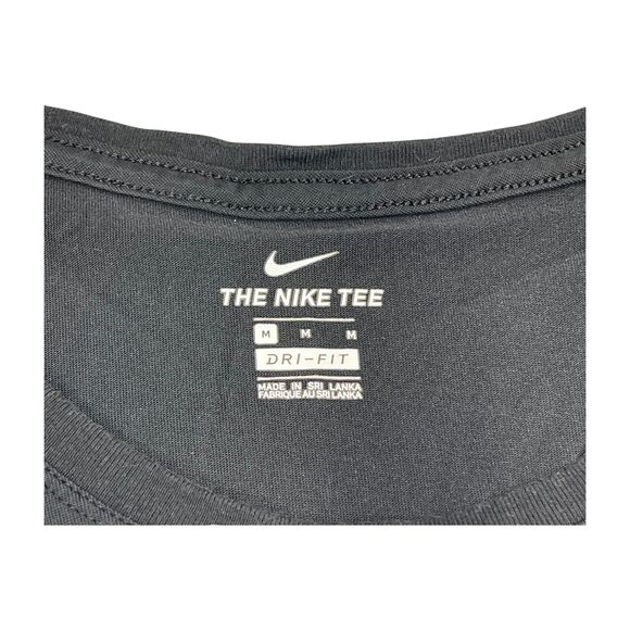 Nike T-Shirts Men's Medium Black Karma Water Cotton Round Neck Short Sleeve - Picture 2 of 8